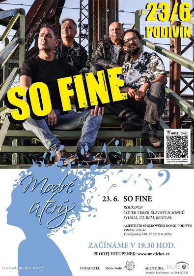 Plakát události Modré úterý - So Fine