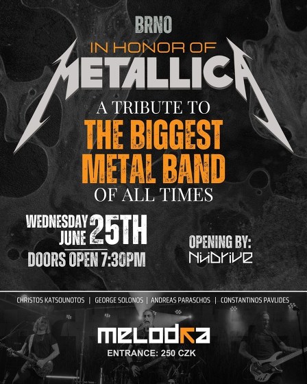 Plakát události In Honor of Metallica