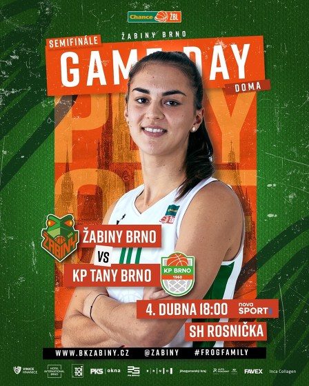 Plakát události SF Chance ŽBL: Žabiny Brno - KP TANY Brno