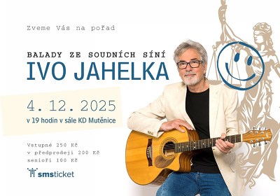 Plakát události Balady ze soudních síní - Ivo Jahelka