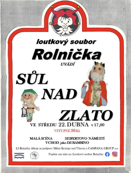 Plakát události Pohádka Sůl nad zlato