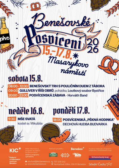 Plakát události Benešovské posvícení