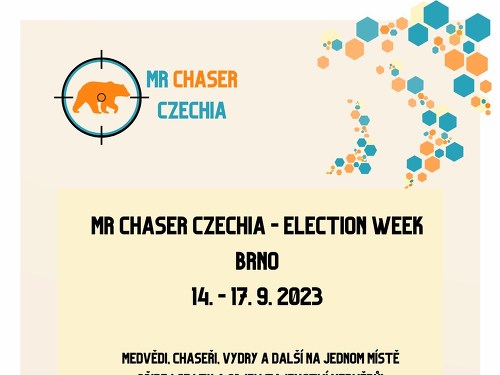 Plakát události Volební večer Mr Chaser Czechia 2023