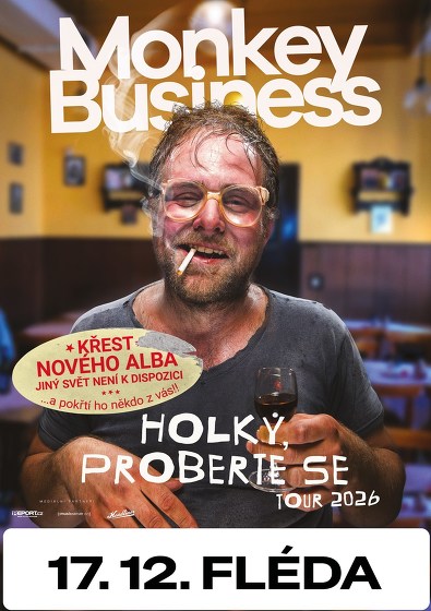 Plakát události Monkey Business – křest alba