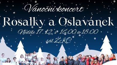 Plakát události Vánoční koncert: Rosalky a Oslavánek