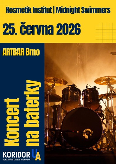 Plakát události Koncert na baterky | benefiční akce Koridor UA