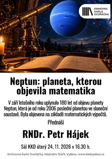 Plakát události Neptun: planeta, kterou objevila matematika