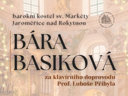 Plakát události Bára Basiková - komorní recitál s klavírem