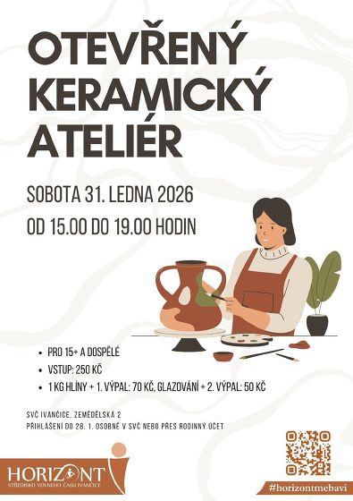 Plakát události Otevřený keramický ateliér-leden26-2