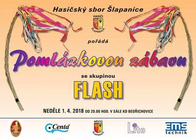Plakát události Pomlázková zábava se skupinou FLASH