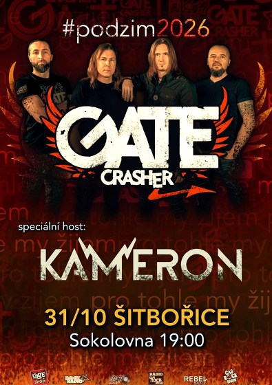 Plakát události GATE Crasher a Kameron v Šitbořicích