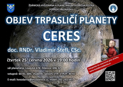 Plakát události Objev trpasličí planety Ceres