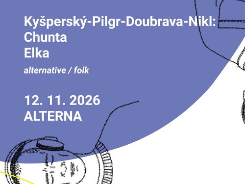 Plakát události Kyšperský-Pilgr-Doubrava-Nikl: Chunta | Elka
