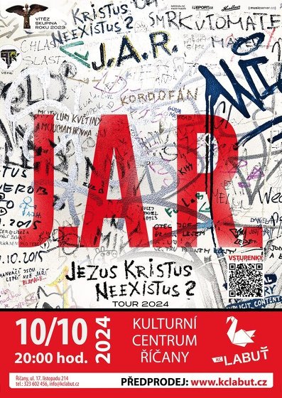 Plakát události J.A.R – Jezus Kristus Neexistus?