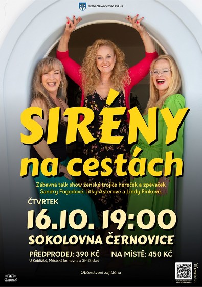 Plakát události Sirény na cestách v Černovicích