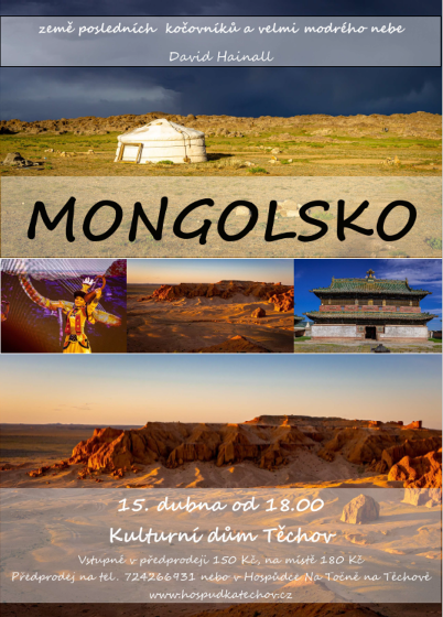 Plakát události Cestovatelská přednáška o Mongolsku - David Hainall