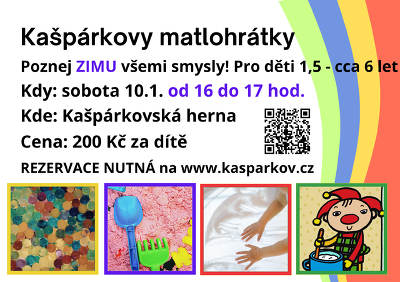 Plakát události Kašpárkovské matlohrátky - zimní