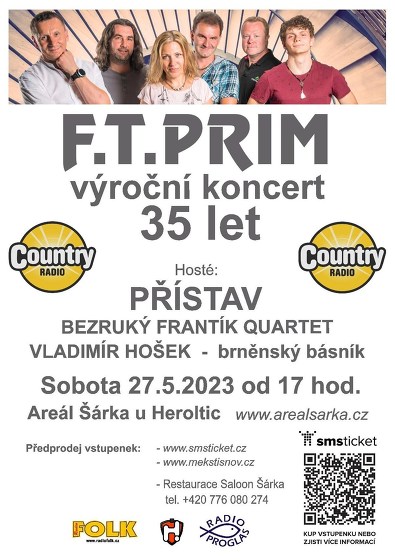 Plakát události F.T.PRIM - výroční koncert 35 let
