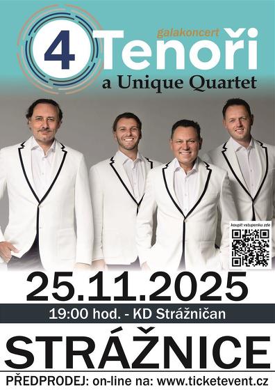 Plakát události 4 Tenoři a Unique Quartet
