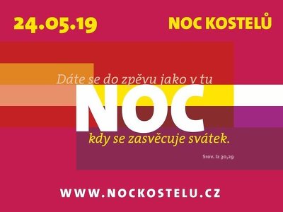 Plakát události Noc kostelů 2019