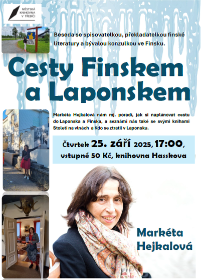 Plakát události Cesty Finskem a Laponskem / Markéta Hejkalová