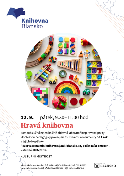 Plakát události Hravá knihovna