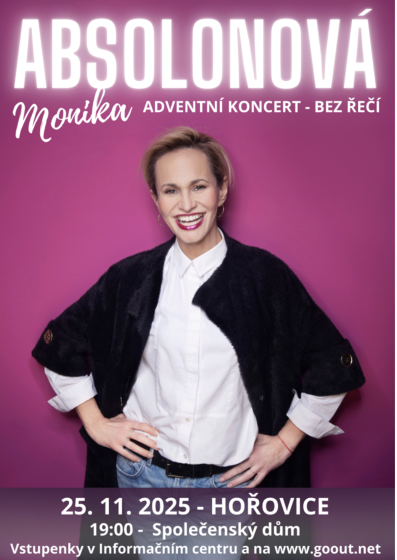 Plakát události Monika Absolonová – BEZ ŘEČÍ
