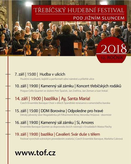 Plakát události Třebíčský hudební festival