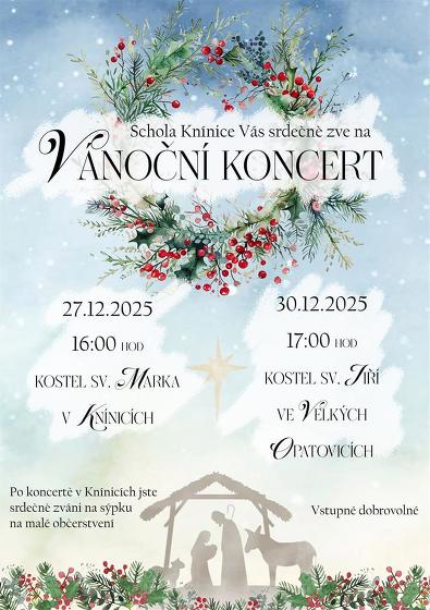 Plakát události Vánoční koncert, Velké Opatovice
