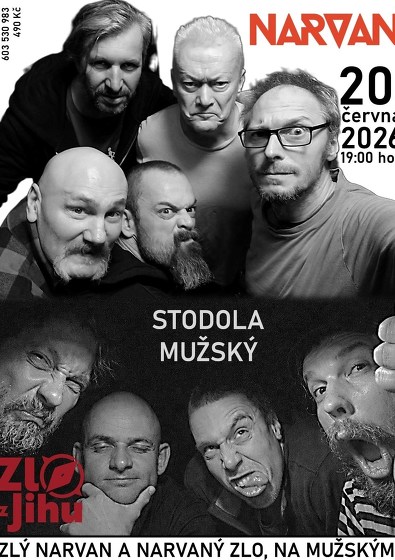 Plakát události NARVAN & ZLO Z JIHU ve Stodole