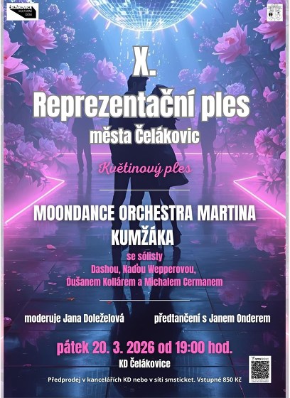 Plakát události X. Reprezentační ples města Čelákovic