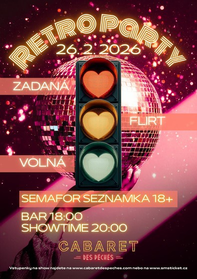 Plakát události Retro Party: Semafor seznamka