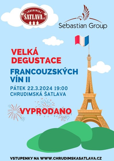 Plakát události Velká degustace francouzských vín II