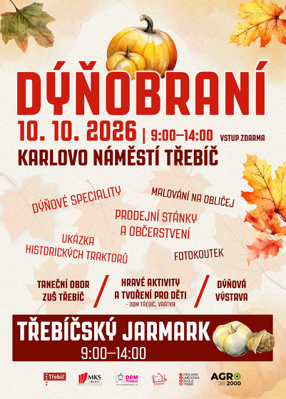 Plakát události Dýňobraní, Třebíčský jarmark