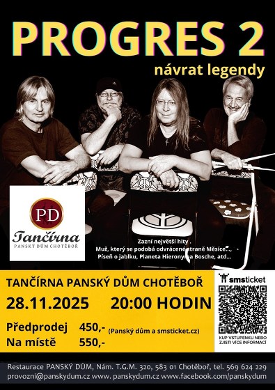 Plakát události Progres 2, návrat legendy