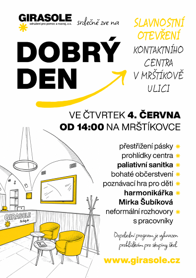 Plakát události Slavnostní otevření Žlutého domku v Hustopečích