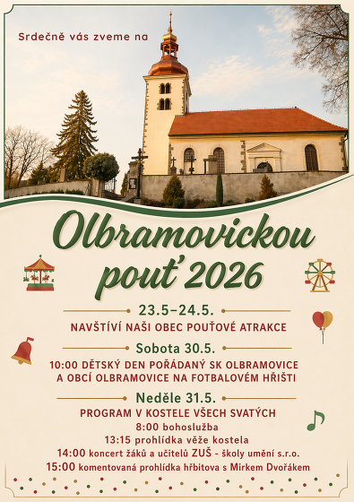 Plakát události Olbramovická pouť 2026
