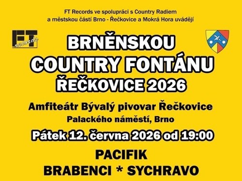 Plakát události Brněnská Country fontána Řečkovice 2026