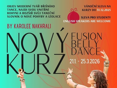 Plakát události Kurz Fusion Belly Dance v Brně