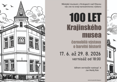 Plakát události 100 let Krajinského musea