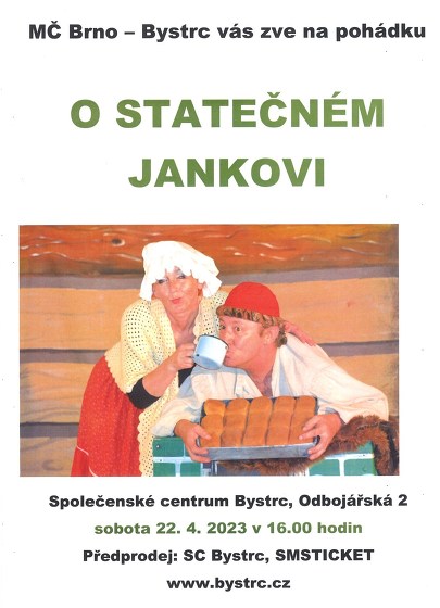 Plakát události O statečném Jankovi