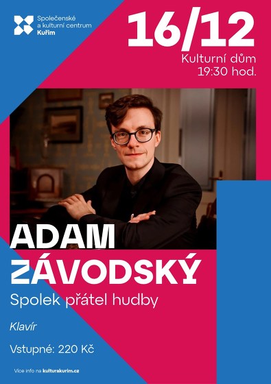 Plakát události Adam Závodský | Spolek přátel hudby