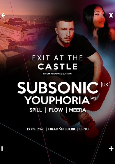 Plakát události EXIT At The Castle | Hrad Špilberk, Brno | DnB edition
