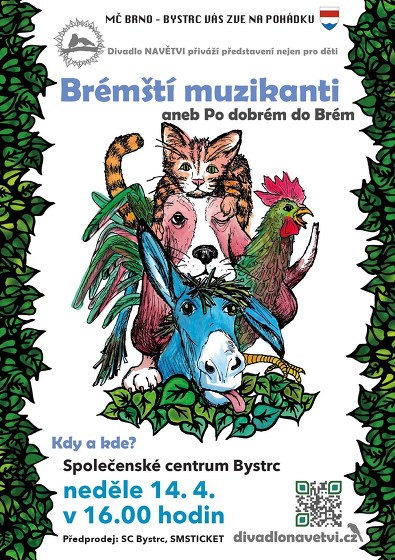 Plakát události Brémští muzikanti
