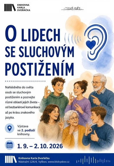 Plakát události O lidech se sluchovým postižením - výstava