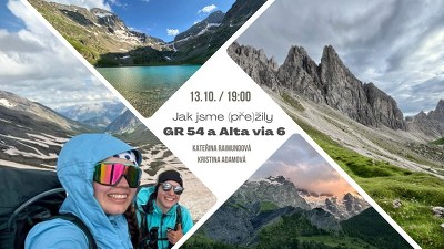 Plakát události Jak jsme (pře)žily GR 54 a Alta via 6
