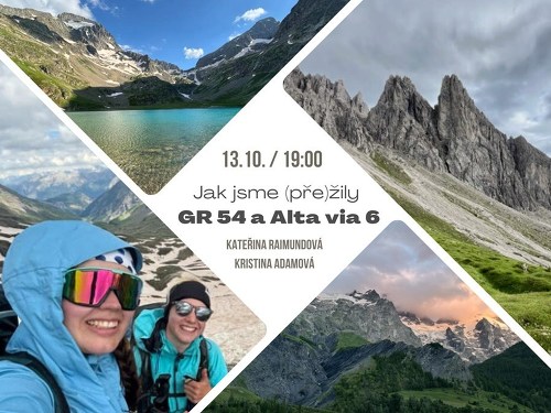 Plakát události Jak jsme (pře)žily GR 54 a Alta via 6