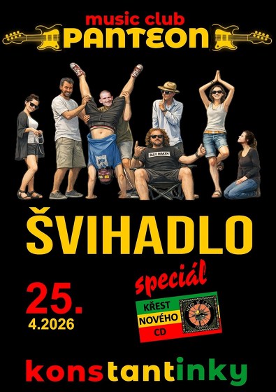 Plakát události ŠVIHADLO - křest CD v Konstantinkách