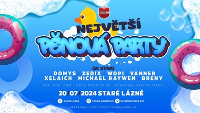 Plakát události Největší pěnová párty