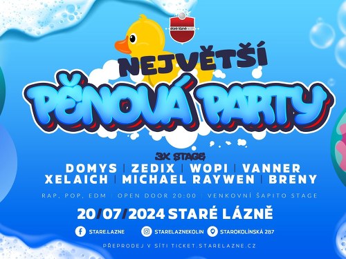 Plakát události Největší pěnová párty